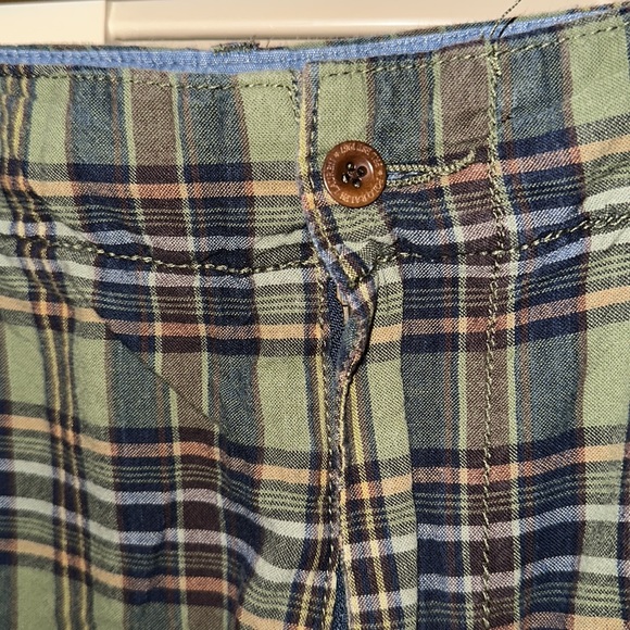 Men’s 40 inch olive green plaid Polo by Ralph Lauren shorts - Picture 2 of 15